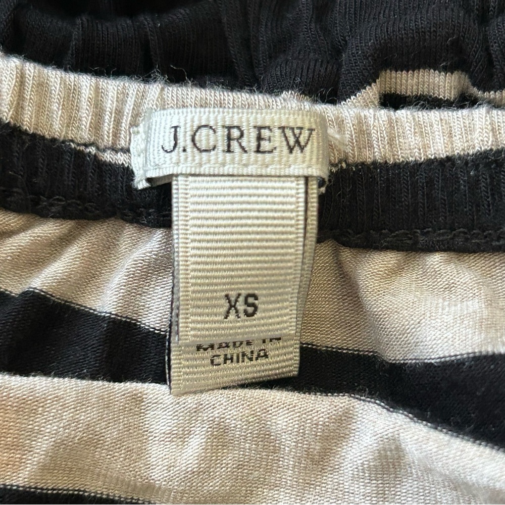 J Crew Strapless Striped Dress XS Beachy Travel Casual Stretchy - Picture 5 of 6